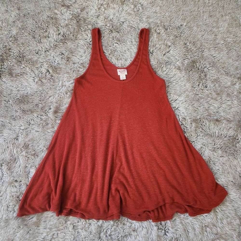 Mossimo Supply Co Scoop Neck Tunic Tank Red Women's Size Small